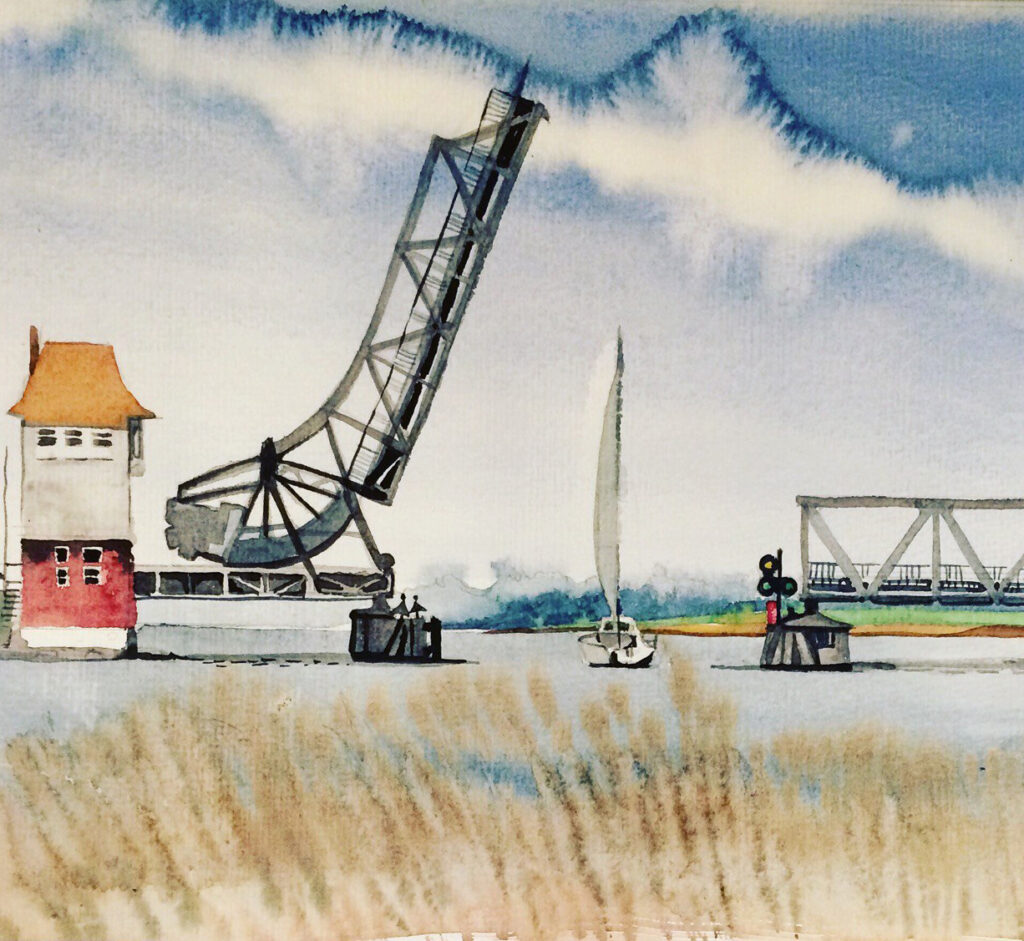 Brücke hoch in Laudnis 2