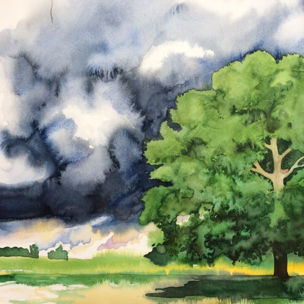 Das aufziehende Gewitter
