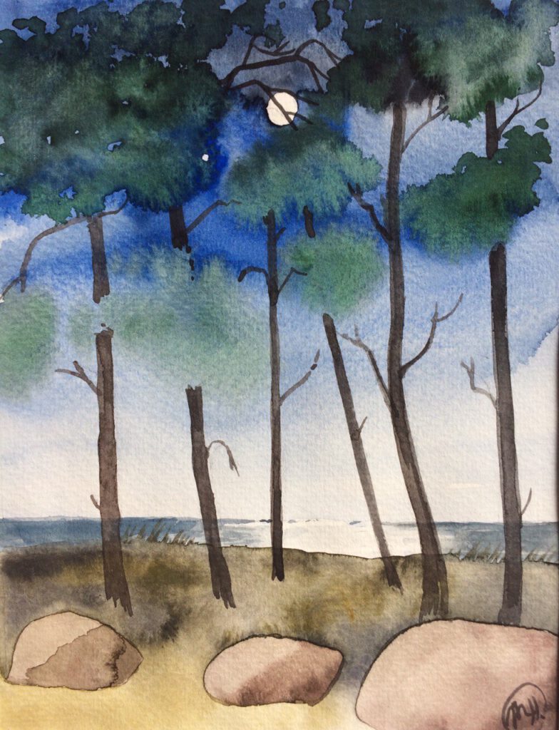 Vollmond über der Ostsee