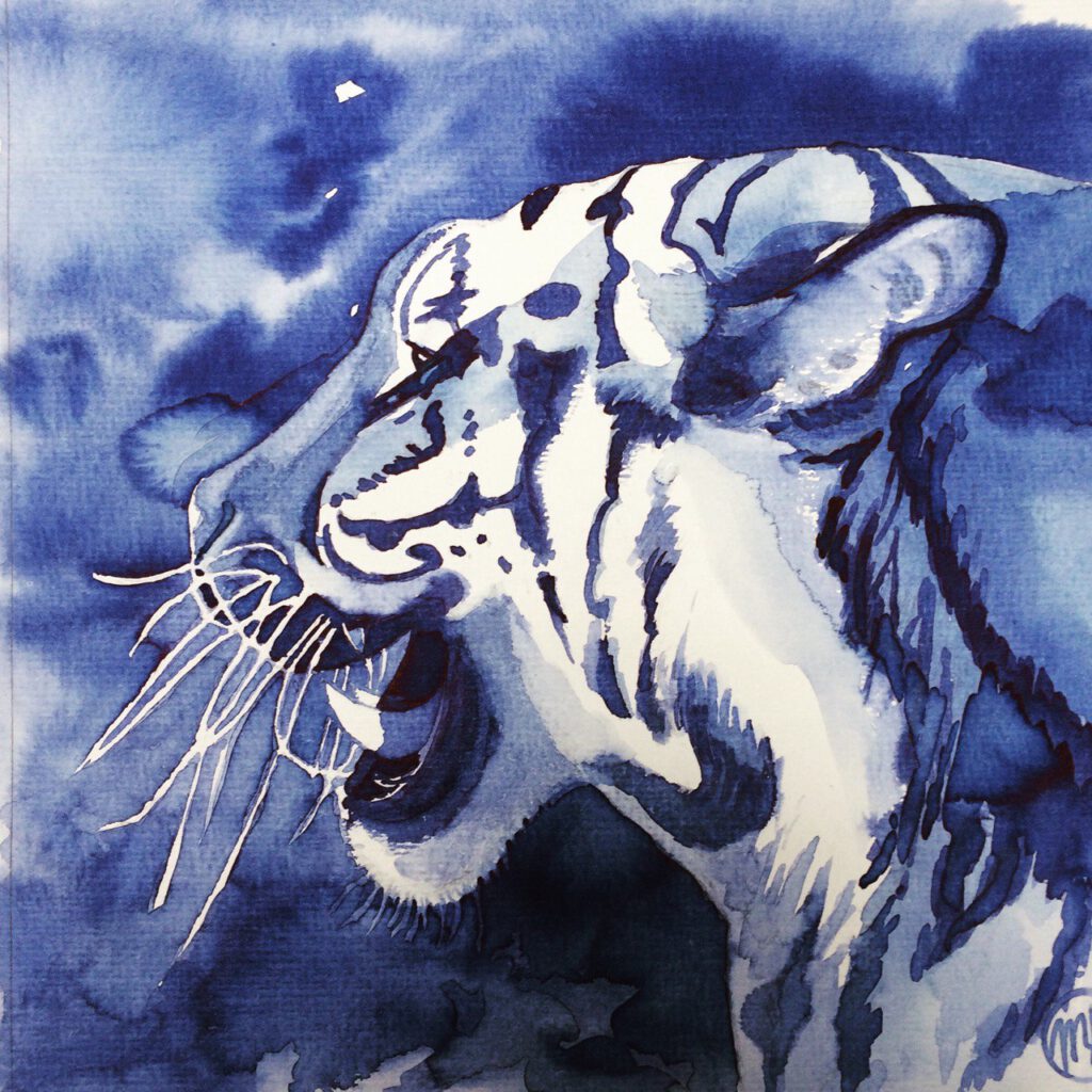 blauer Tiger